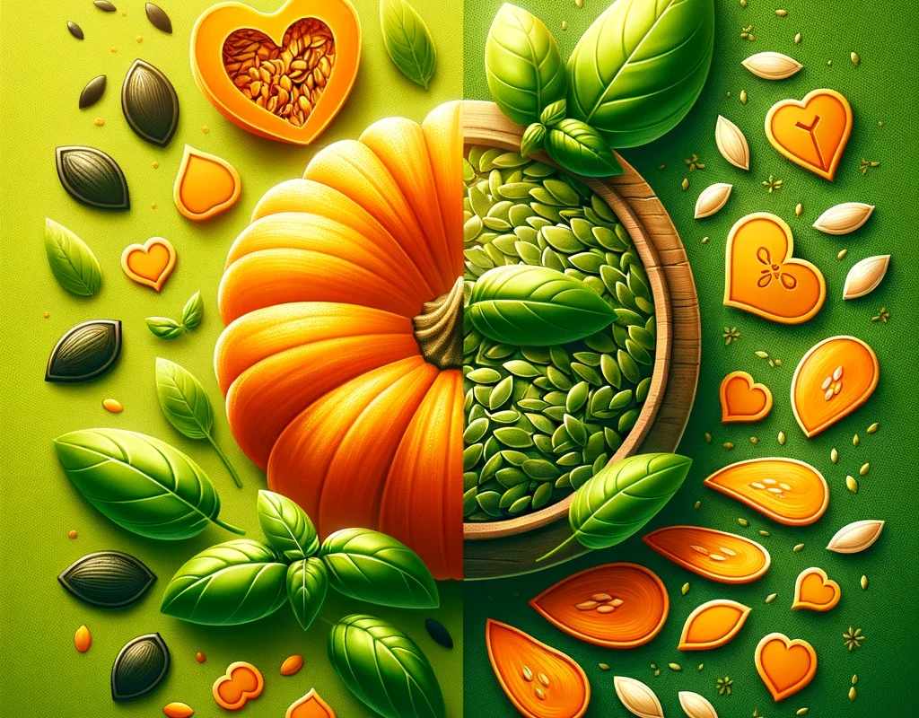 Pumpkin vs Basil Seeds