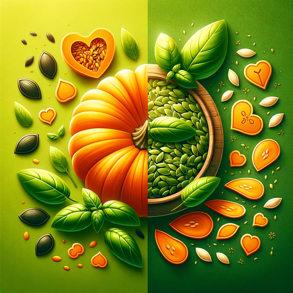 Pumpkin vs Basil Seeds